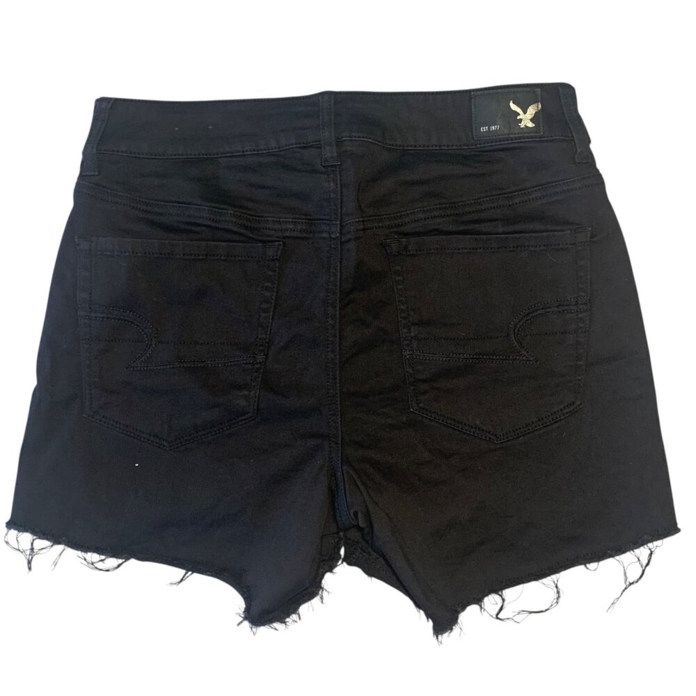American Eagle Solid Black Super Stretch Hi-Rise … - image 6